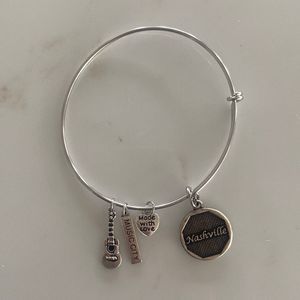 Made with Love | Nashville Tennessee bangle charm bracelet silver